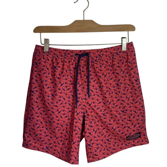 Vineyard Vines 7 Inch Airplane Printed Chappy Swim Trunks Shorts M-116 Sz XS - Picture 1 of 10